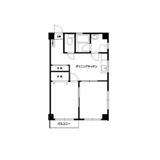 神奈川県横浜市神奈川区幸ケ谷【マンション】の間取り