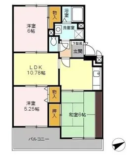 クレール清水【3階】の間取り