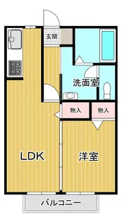 シャーメゾン藤原台【1階】の間取り