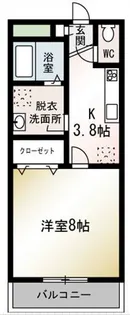 神奈川県秦野市下大槻【アパート】の間取り