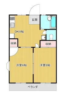 レピュートホソノII【2階】の間取り