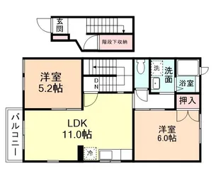ラファエル【2階】の間取り
