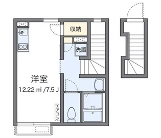 クレイノアミティエ西大井【2階】の間取り