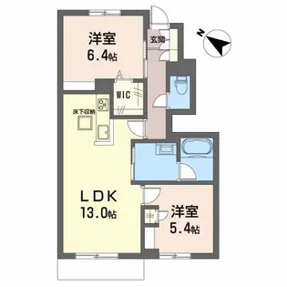 シャーメゾンクレーネ【1階】の間取り