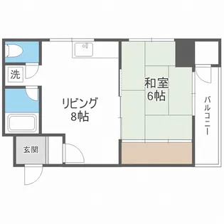 北海道札幌市中央区南一条西16【マンション】の間取り