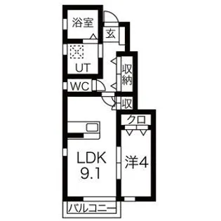La Vita Brillante【1階】の間取り