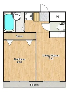 コートコア百合丘【3階】の間取り