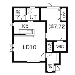 クローバーコート【1階】の間取り