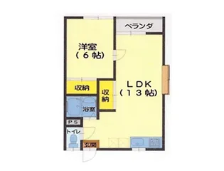 AKIBAハイツ5号棟【1階】の間取り