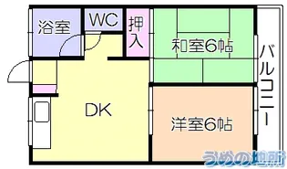 ドリーム荒木【2階】の間取り