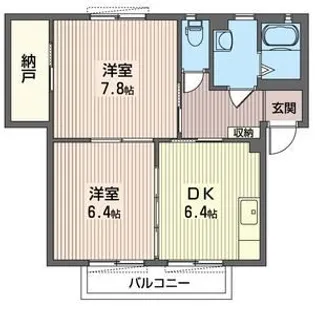 クレストコート II【1階】の間取り