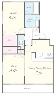 ヴィラコート高松【2階】の間取り