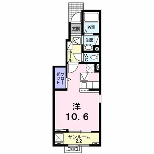 プラージュ【1階】の間取り
