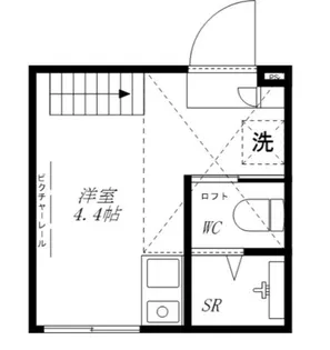 東京都江戸川区南小岩7【アパート】の間取り
