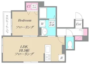 東京都品川区西大井5【アパート】の間取り