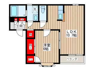 ア・ネスタB棟【2階】の間取り