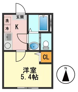 東京都江戸川区西小岩2【アパート】の間取り