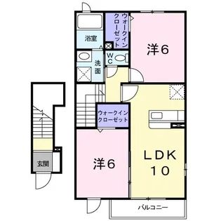 リーシェスII【2階】の間取り
