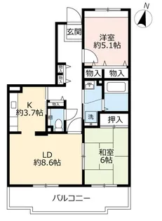 URアルビス寺本【3階】の間取り