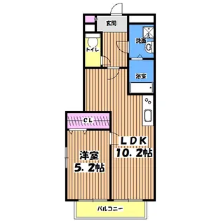 アムール大野【1階】の間取り