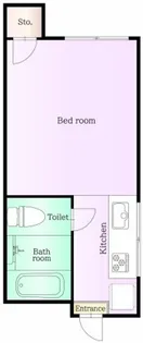 丘とそよ風のラ フルール【1階】の間取り