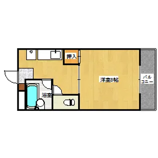 ゼブラハイツ【1階】の間取り