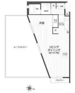 メイクスデザイン用賀【3階】の間取り