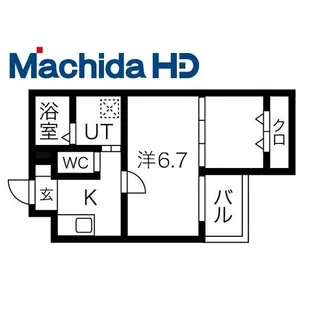 ジーイーシス【2階】の間取り