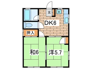 コ-ポ光【2階】の間取り