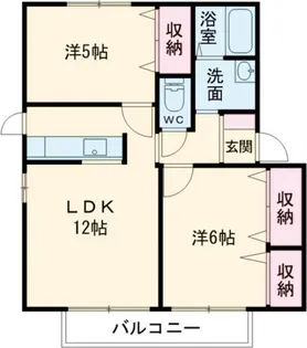 メゾン・シャルム F【2階】の間取り