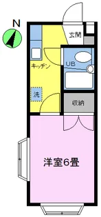 プラザ玉川ハイツ【2階】の間取り