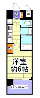 エステムコート難波サウスプレイスVIIIハイド【4階】の間取り