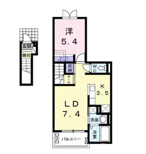 カメリア サザンカ【2階】の間取り