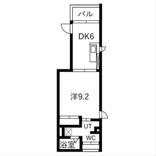 プラシード戸越【2階】の間取り