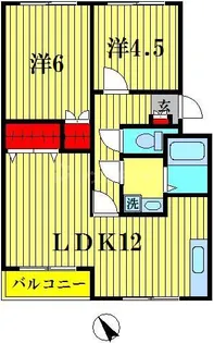 ハイツ福【3階】の間取り