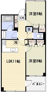 ボナールつつじヶ丘【2階】の間取り