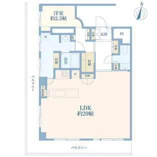 第25宮庭マンション【9階】の間取り