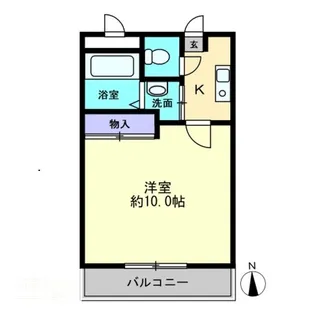 マリベール土橋【4階】の間取り