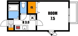 グランドールK A棟【2階】の間取り