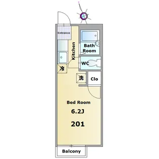 ツインオークス【2階】の間取り