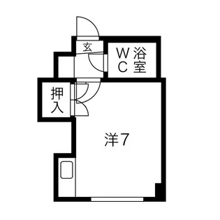 東札幌藤井ビル【6階】の間取り