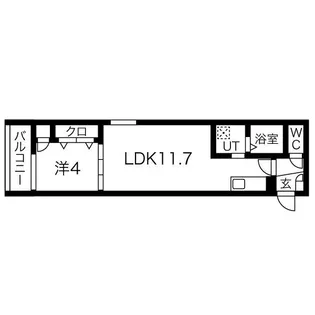 F mirai alba【3階】の間取り