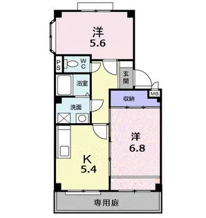 メゾンパークしかたIII【1階】の間取り