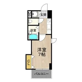 CITY SPIRE布施【4階】の間取り