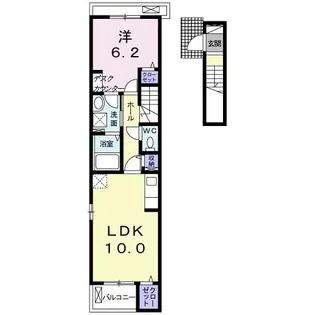 リバーサイドゆきかぜ【2階】の間取り