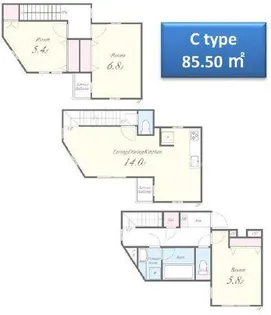 mi patio A棟の間取り