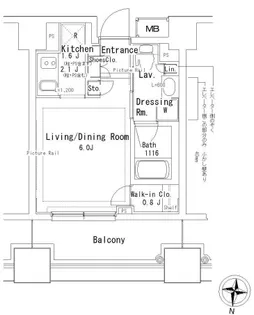 パークアクシス御茶ノ水【13階】の間取り