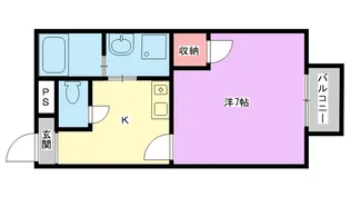 マウンテンシーハイム【1階】の間取り