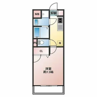 ペルシーモ【1階】の間取り