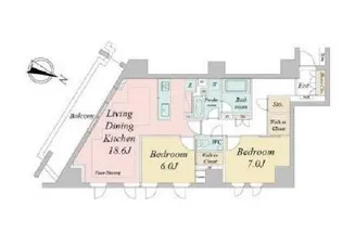 ドゥーエ早稲田【3階】の間取り